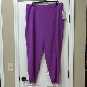 NWT Athleta Vienna Slim Pant purple size 20